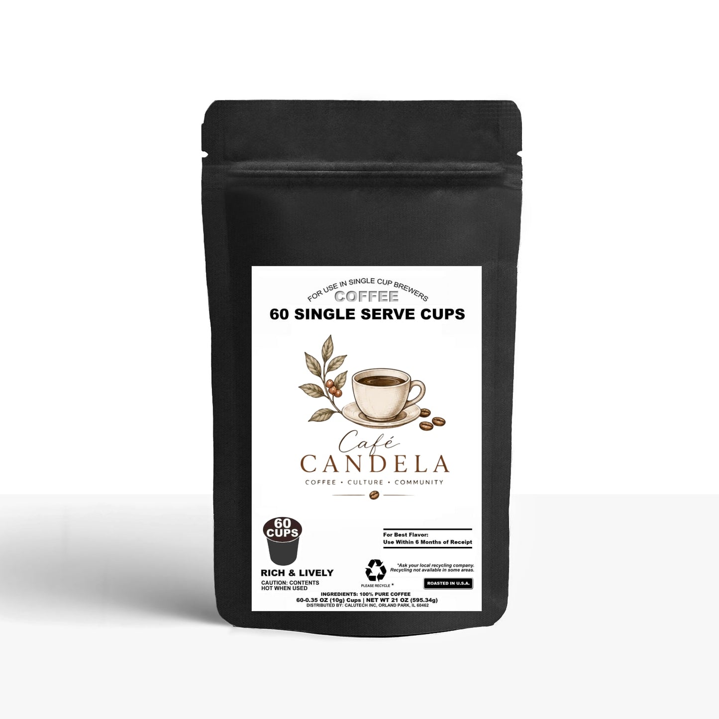 60 Pack Single Serve Coffee Capsules